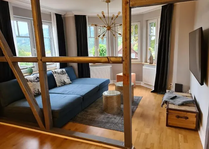度假居 Gruppenhaus Mit Grillkota Fuer 16 Personen In Hahnenklee 戈斯拉尔